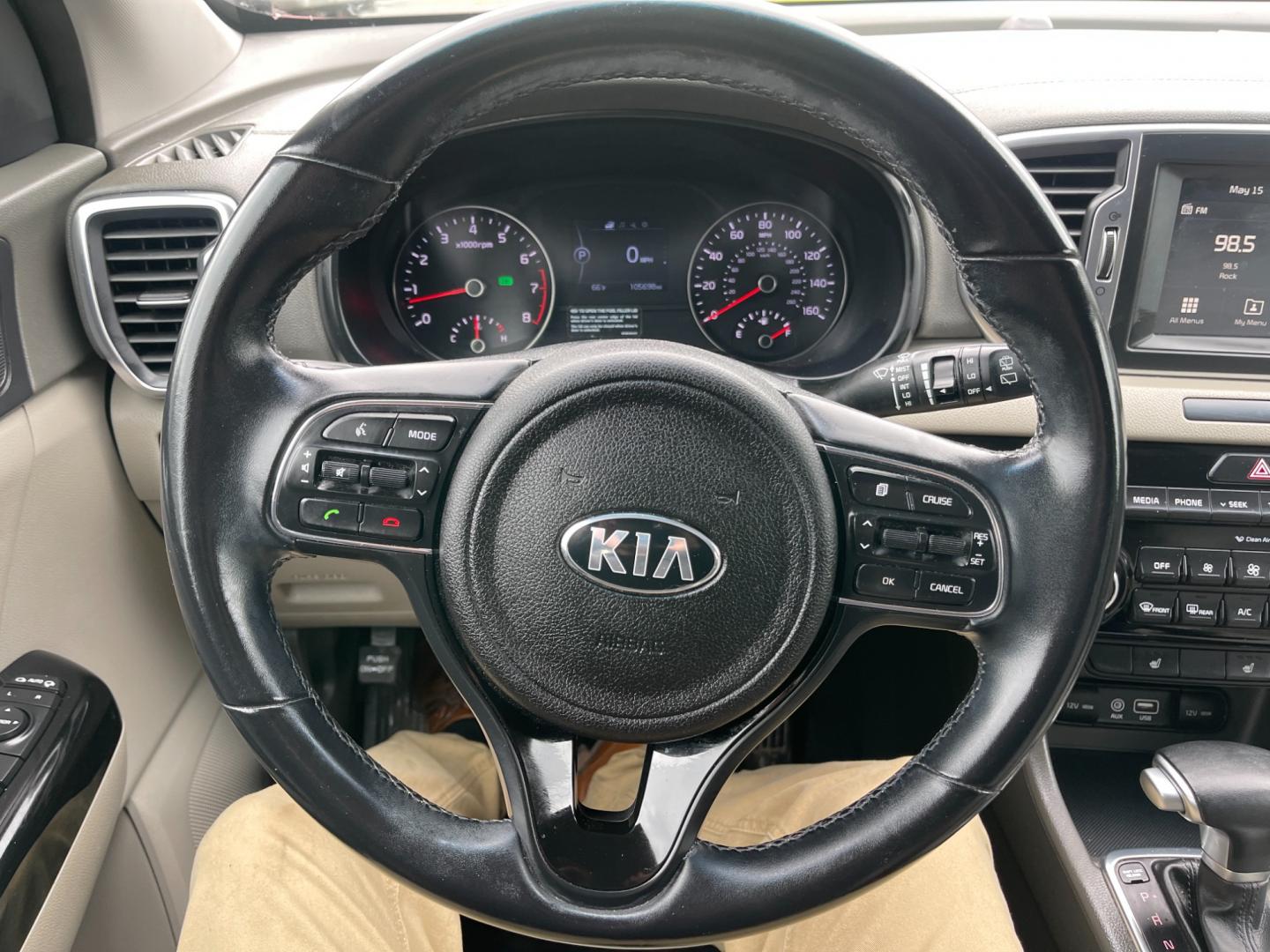 2018 Red /Gray Kia Sportage EX AWD (KNDPNCAC3J7) with an 2.4L I4 DOHC 24V engine, 6A transmission, located at 547 E. Main St., Orwell, OH, 44076, (440) 437-5893, 41.535435, -80.847855 - This 2018 Kia Sportage EX AWD is a well-rounded compact SUV that offers a good blend of capability and features. It comes equipped with a 2.4L I4 GDI engine paired with a 6-speed automatic transmission and AWD system with locking center differential. The driving experience is enhanced by features li - Photo#25